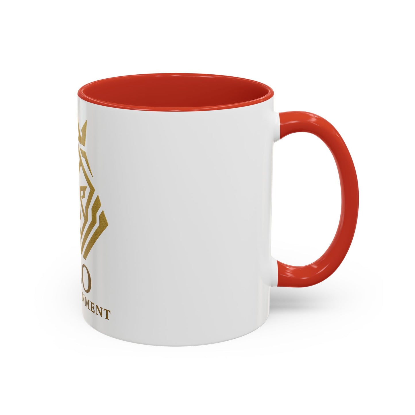 Gold Lion Accent Coffee Mug - Perfect Gift for Leo Lovers, Unique Home Decor, Personalized Beverage Cup, Zodiac Collection