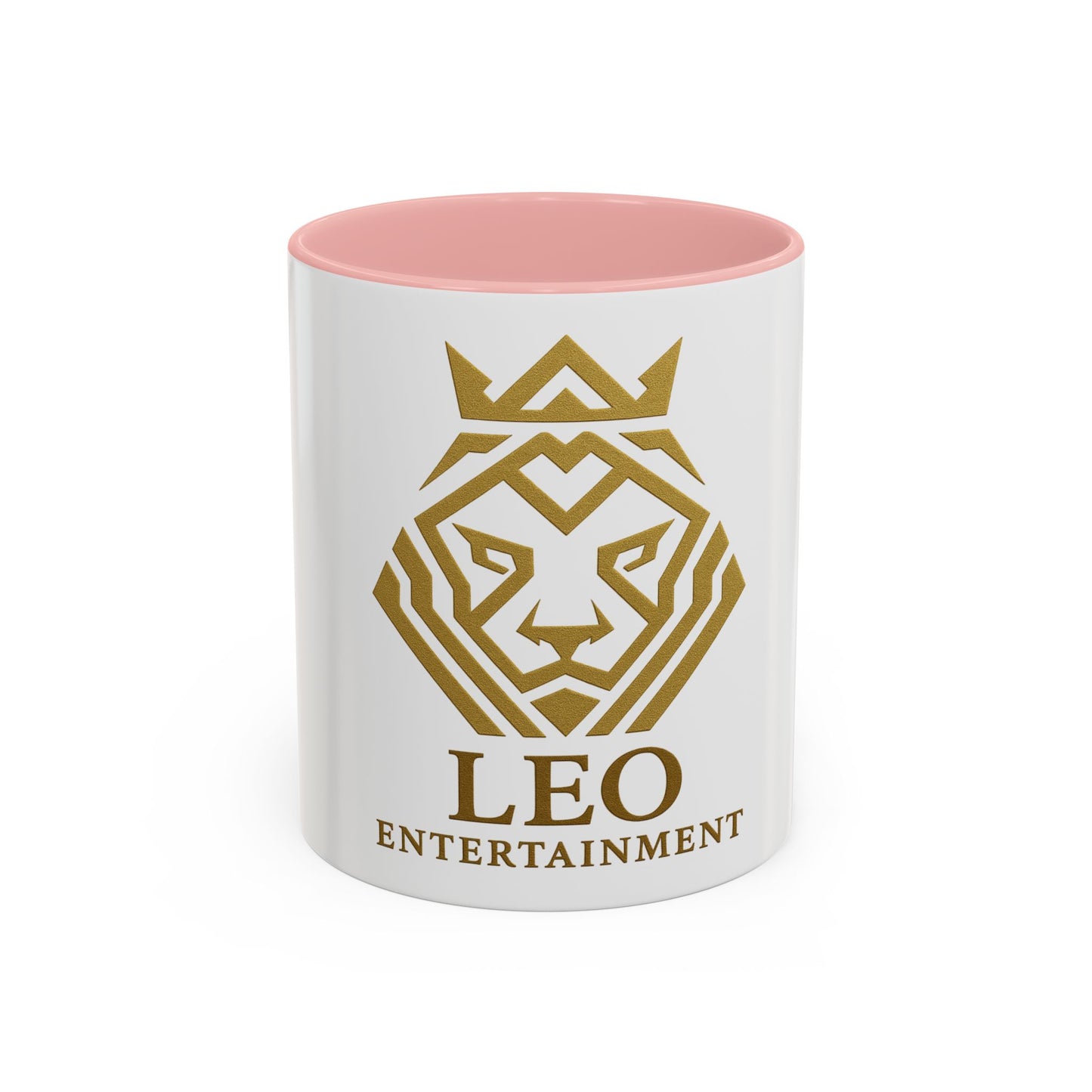 Gold Lion Accent Coffee Mug - Perfect Gift for Leo Lovers, Unique Home Decor, Personalized Beverage Cup, Zodiac Collection