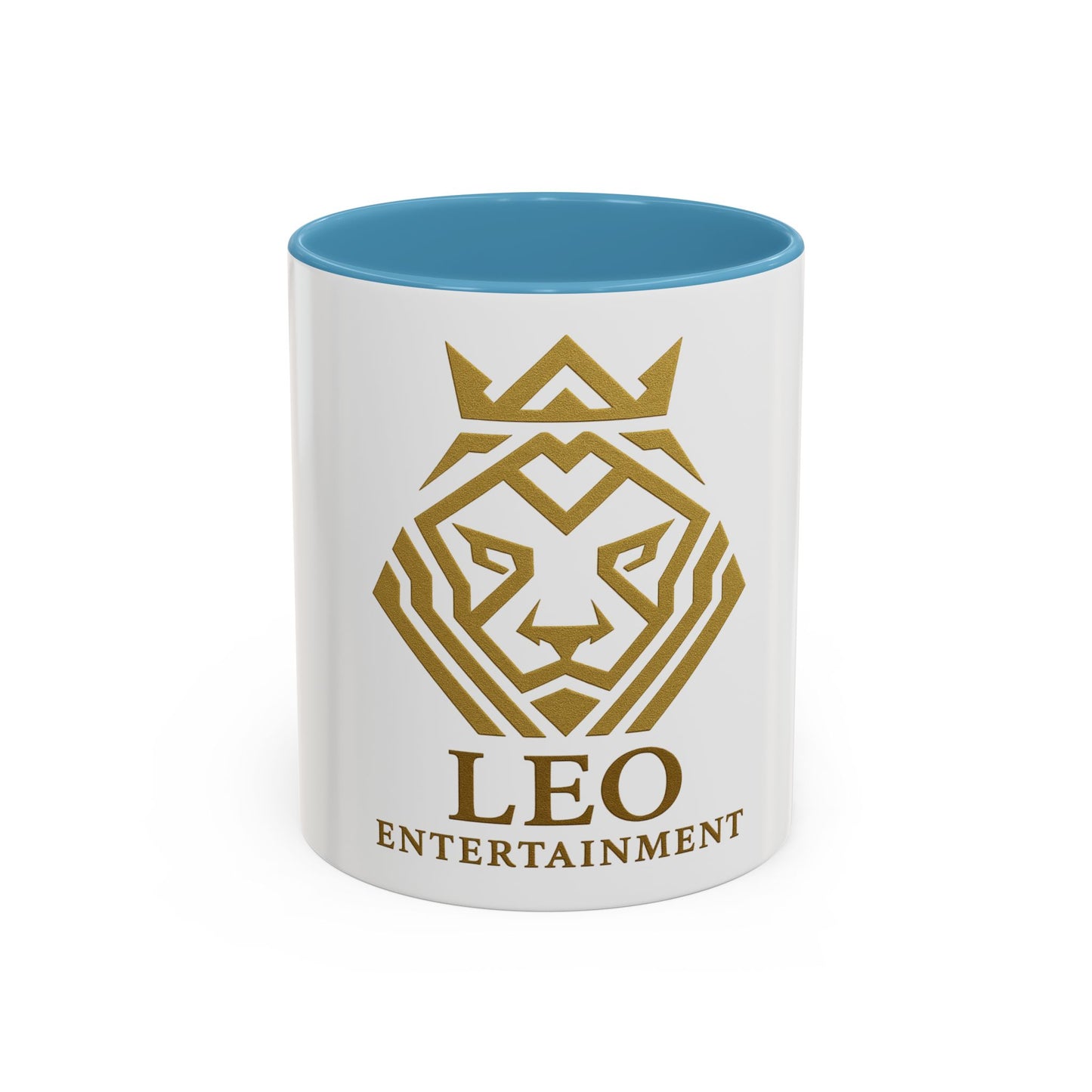 Gold Lion Accent Coffee Mug - Perfect Gift for Leo Lovers, Unique Home Decor, Personalized Beverage Cup, Zodiac Collection