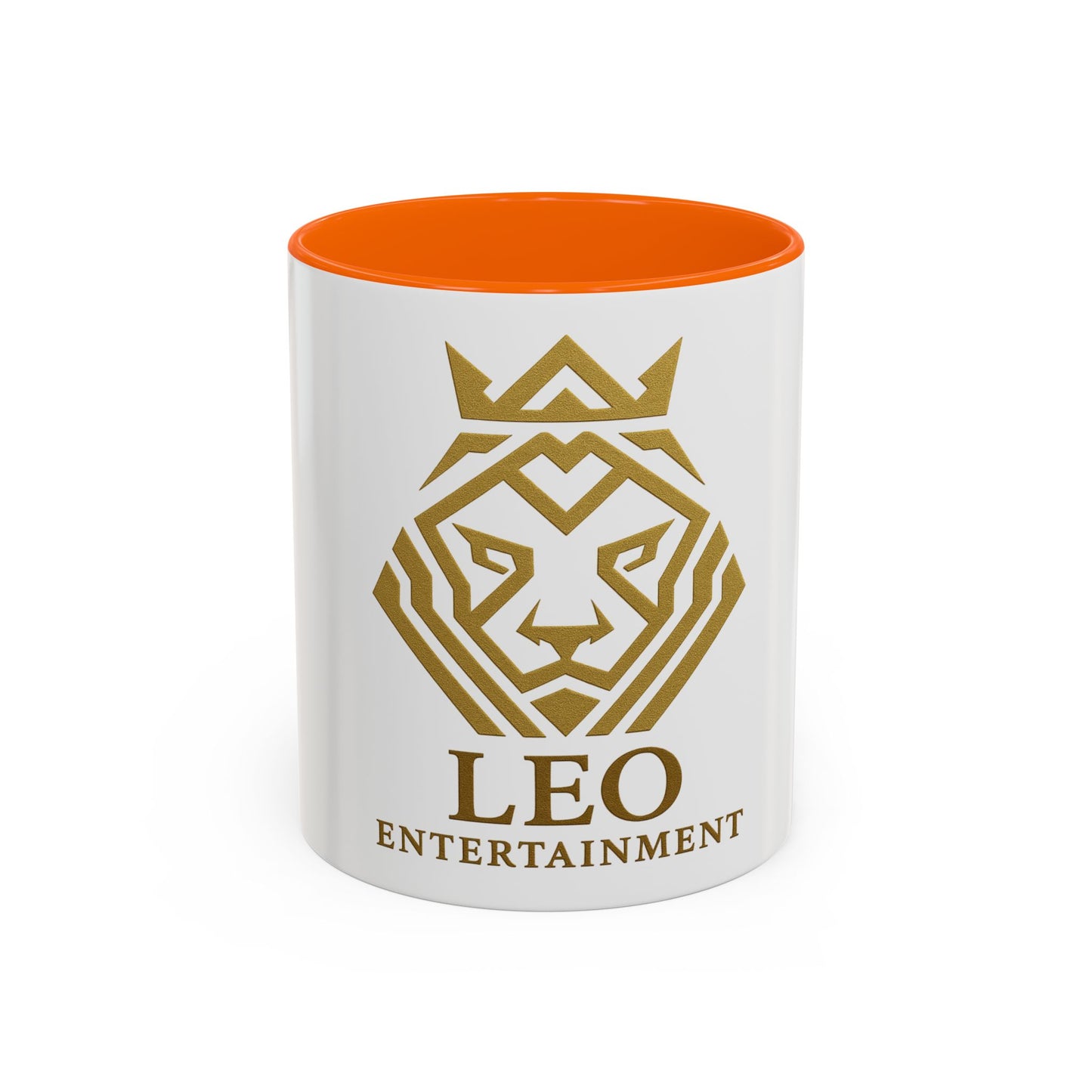 Gold Lion Accent Coffee Mug - Perfect Gift for Leo Lovers, Unique Home Decor, Personalized Beverage Cup, Zodiac Collection