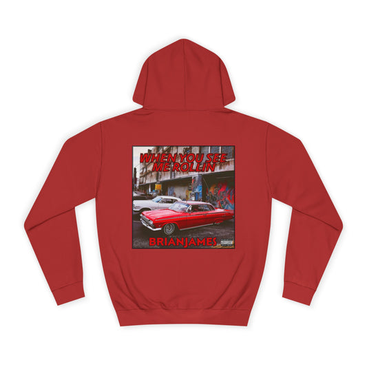 Cool College Hoodie, Streetwear, Unisex Hoodie, Casual Wear, Gift for Students, Trendy Hoodie, Birthday Gift