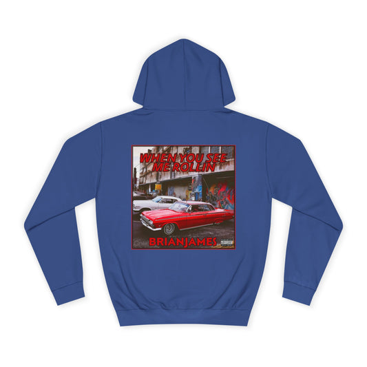 Cool College Hoodie, Streetwear, Unisex Hoodie, Casual Wear, Gift for Students, Trendy Hoodie, Birthday Gift